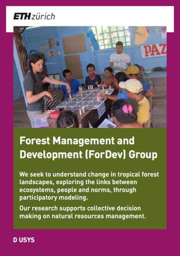 Enlarged view: The New ForDev Group Flyer 